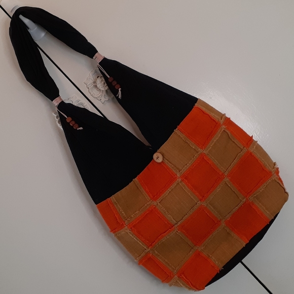 Canvas‎ hobo style bag - #739 - Picture 2 of 14